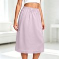 thumbnail image 2 of HGIEYS Womens Half Skirt Extender with Lace Embroidery Cotton Vintage Underskirt, 2 of 4