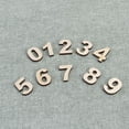 thumbnail image 2 of Set of 10 Wooden Number Prop Wood Craft Number 0-9 Self-paste Boxwood, 2 of 8