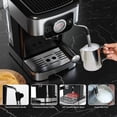 thumbnail image 3 of Espresso 20 Bar with Steam Milk Frother, Stainless Steel Coffee Maker for Cappuccino and Latte, 3 of 7