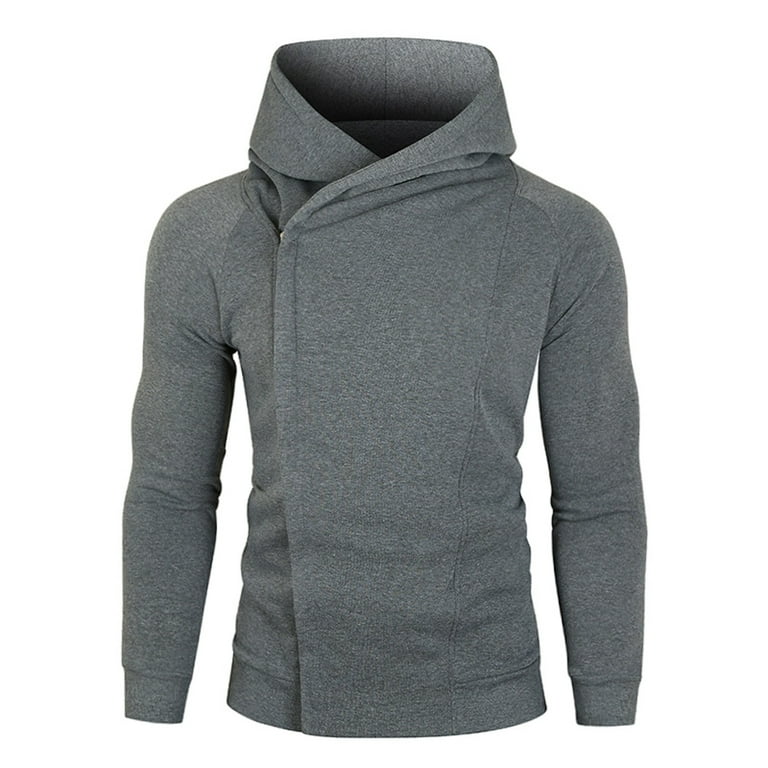 JDEFEG Mens Zip Up Men s Autumn and Winter Sports Sweatshirt and