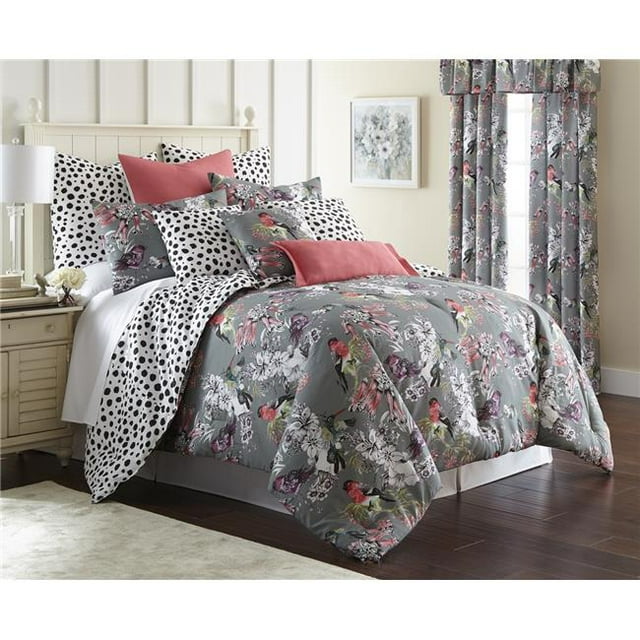 Birds in Bliss Reversible Comforter Set - California King Size