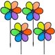 thumbnail image 1 of Juego de 4 hilanderos de viento coloridos de 9,4 pulgadas para jardín y patio, 1 of 4