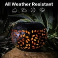 thumbnail image 2 of Solar Table Lantern Outdoor Waterproof- Dancing Flickering Flame Solar Powered LED Light，Black Metal Desktop Decorative Lamp Auto On/Off Lighting for Indoor Desk Patio Garden Pathway Yard, 2 of 6