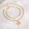 thumbnail image 3 of TINGN Gold Initial Bracelets for Women Dainty 14K Gold Filled Layered Initial Bracelet, 3 of 5
