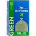 thumbnail image 1 of Great Value Tall Green Compostable Bags, 1 of 4