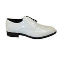 thumbnail image 3 of Men Santino Luciano Formal Dress Shoes Patent Leather Shiny Lace up C532 White, 3 of 6