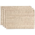 thumbnail image 2 of 100% Cotton Two Tone Woven 13" x 19" Kitchen & Dining Room Placemats, 4-Pack - Eggshell, 2 of 2