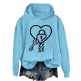 thumbnail image 4 of NMMUED Hooded Sweatshirt Women, Oversized Sweatshirt for Women, Womens Hoodies Pullover, Graphic Sweatshirts for Women, Workout Hoodie, Sky Blue 3XL, 4 of 4