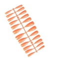 thumbnail image 1 of 1 Set Almond Press on Nails Artificial Water Drop Style Wear Tips Stick Solid Color Pointed DIY Salon Supplies DIY Decorations No.7 orange, 1 of 9