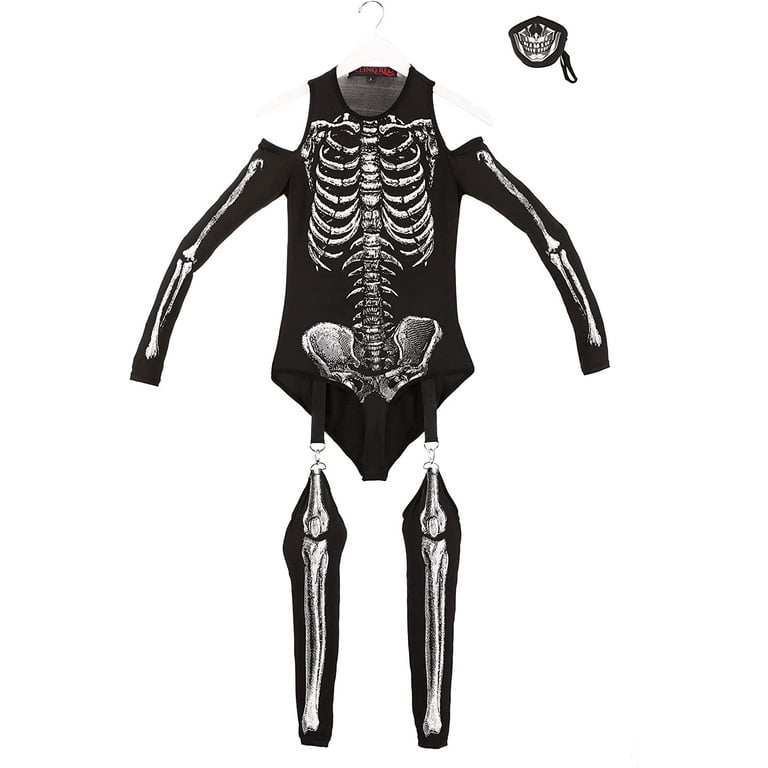 Women's Skeleton Bodysuit Costume