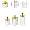 thumbnail image 6 of TISHITA 3 Pieces Sealed Storage Jars with Airtight Lids Decorative Transparent Kitchen Canisters for Snacks Coffee Beans square round pattern, 6 of 8