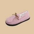 thumbnail image 4 of DeHolifer Women's Slippers Faux Suede Warm Fuzzy Lining Loafers Slip On Round Toe Comfortable Casual Indoor Outdoor House Shoes, 4 of 6