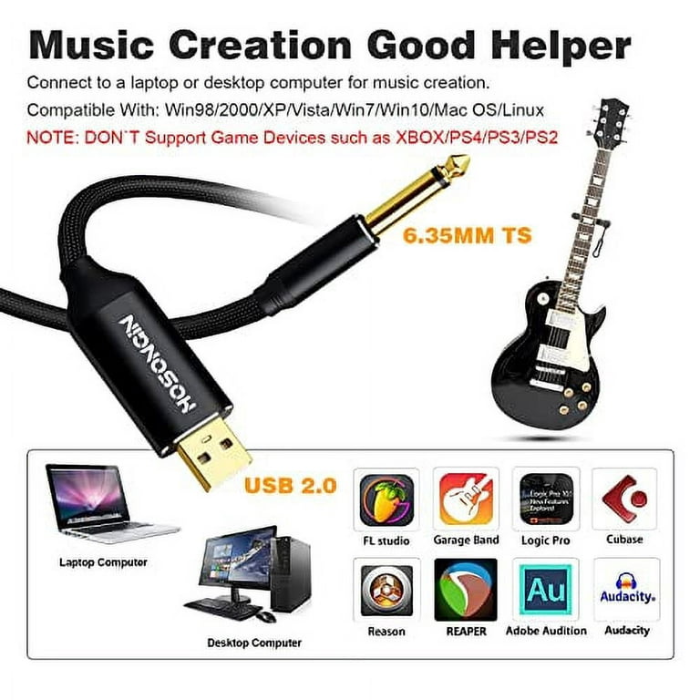 Guitar Interface Cable Guitar Cable Musical Instrument Cable
