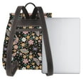 thumbnail image 3 of Naloa Floral Insects Print Leather Backpack Purse for Women and Ladies,Shoulder Travel Daypacks Bags,Laptop Backpack for Women, 3 of 4