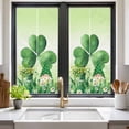thumbnail image 2 of St. Patrick's Day Window Privacy Film, Green Shamrock Gnomes Watering Can Plants Static Cling UV Sun Blocking Heat Control Window Tint Day and Night, Non-Adhesive One Way Privacy Cover 19.6''x39.3'', 2 of 7