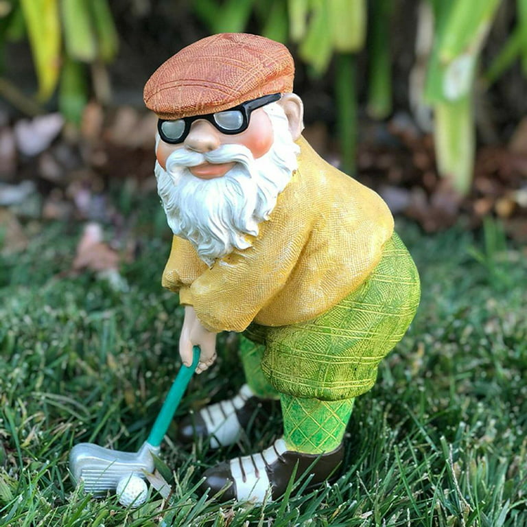 Golf Dwarf Old Man Resin Figurines Decoration Modern Golf Home ...