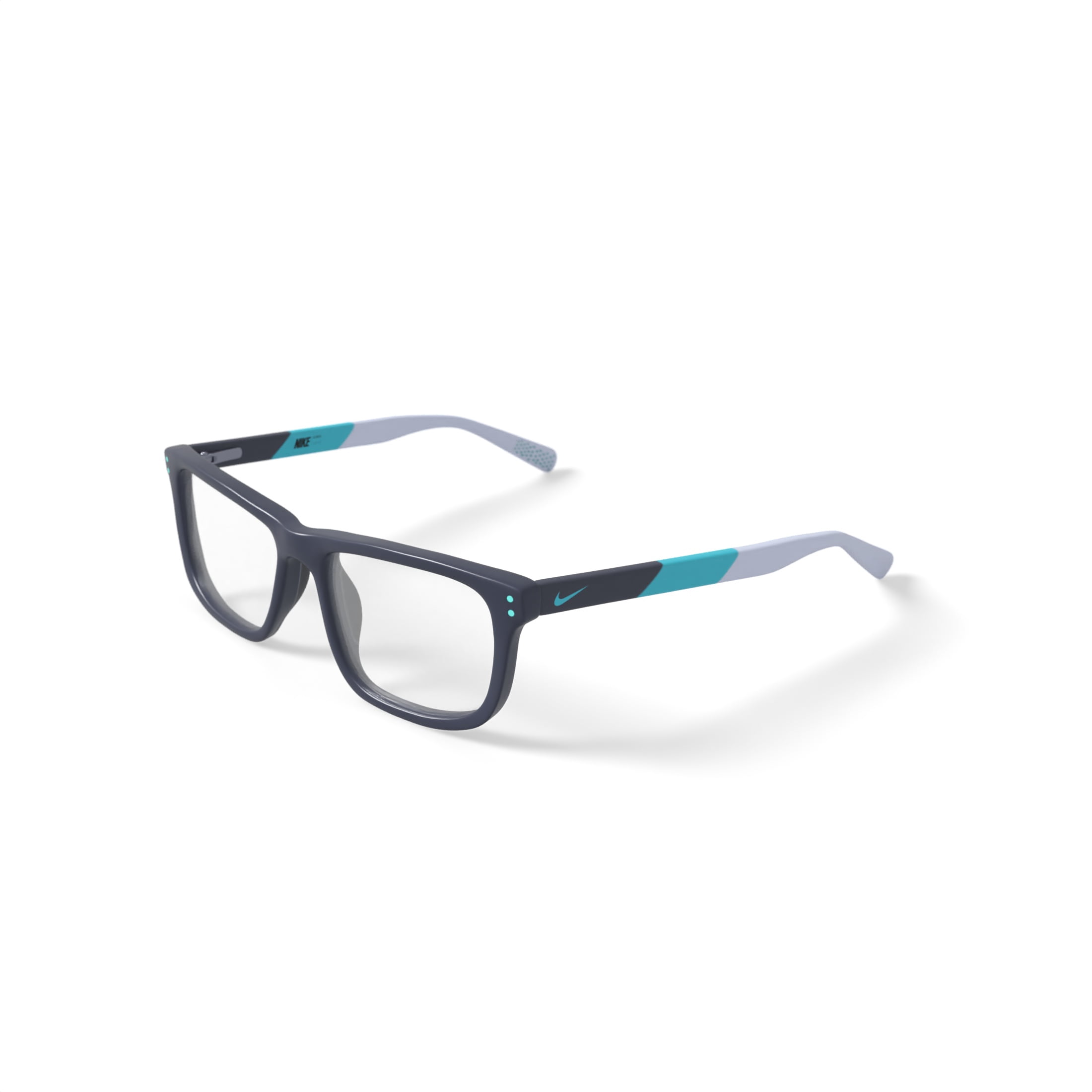 Nike Youth 5536G Prescription Eyeglasses with Case, Grey Crystal
