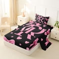 thumbnail image 2 of Erosebridal Pink Bows Girls Twin Sheet Sets,Letter R Monogrammed Bedding For Girls Kids 3 Pieces, 2 of 6
