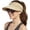 #A001 Beige, variant on Women‘s UPF 50 UV Protection Sun Visor Hat – Wide Brim Lightweight Ponytail Hat for Beach Outdoor, Foldable, Gorras para Mujer
