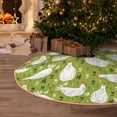 thumbnail image 5 of Sikiie Lovely Chickens Nativity Christmas Tree Skirt, Jesus Christian Winter Holiday Tree Mat Decoration(30-48IN)36", 5 of 6