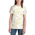 thumbnail image 2 of Fuzoiu Easter Rabbit Print Youth Short Sleeve T-Shirt,Youth Dry-Fit Active Athletic T-Shirt,Short Sleeve Tops Tees for School, Sports, and Casual Wear, 2 of 6