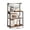 Rustic Brown and Ink Black, variant on VASAGLE Kitchen Bakers Rack with Power Outlet, Coffee Bar 4-Tier with 8 S Hooks, Microwave Stand, Adjustable Shelf, Golden Oak and Cloud White