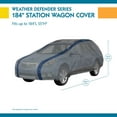 thumbnail image 5 of Duck Covers Weather Defender Station Wagon Cover, Fits Wagons up to 15 ft. 4 in. L Fits select: 2010-2017 KIA SOUL, 2009-2014 VOLKSWAGEN JETTA, 5 of 11