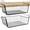 Black, variant on PinkSheep 2 Pack Under Shelf Basket, Cabinet Storage Hanging Baskets Organizer Wire Rack Shelves for Kitchen Pantry, White