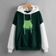 thumbnail image 2 of Sudadera para Mujer Sudaderas con Cuello Redondo Moda Casual Estampado Suelto Manga Larga Tops Cortos Blusa Sin Capucha Odeerbi ODB-5, 2 of 5