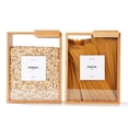 thumbnail image 1 of Dispensador de alimentos APT 1101 de bambú de 2 litros para cereales, arroz y harina, 1 of 8