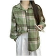 thumbnail image 2 of Chaquetas y abrigos casuales de manga larga sin capucha para mujer, moda de color sólido, informal, deportivo, de manga larga, sin capucha, con botones, blusa de poliéster para mujer, 2 of 5
