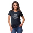 thumbnail image 2 of Inkdotpot Personalized Womens Tshirt Top Just Married WeddingAnnouncement Shirt-K2, 2 of 5