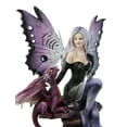 thumbnail image 6 of Ebros Large Purple Midnight Butterfly Winged Fairy With Wyvern Dragon Figurine, 6 of 9