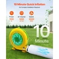 thumbnail image 3 of VEVOR Inflatable Nightclub, 29.5 x 19.7 x 13.1 ft Inflatable Party Tent with 1100W Blower & Sandbag, Blow up Night Club with 2 Windows, Air Cube House for Event Birthday Wedding Party, White, 3 of 9