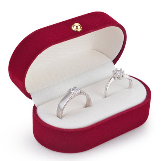Velvet Silk Pair Ring Box Wedding Ring Box Single Ring Box Wedding