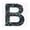 B, variant on Recollections Black AB Letter Bling Sticker, 12 Pack