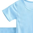 thumbnail image 4 of fatyb Garçons Filles Été Ensembles 2 Pcs T-Shirts à Manches Courtes Col Rond Shorts Ensembles de Shorts Décontractés pour Enfants, 4 of 7