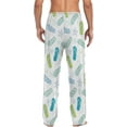 thumbnail image 2 of HPINK-T Blue  Slip and Starfish Pajama Pants Mens Lounge Pants Lightweight Men Pajama Bottoms with Drawstring & Pockets, 2 of 13