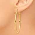 thumbnail image 3 of Real 14kt Yellow Gold Polished Hoop Earring; for Adults and Teens; for Women and Men, 3 of 4