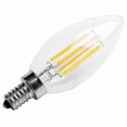 thumbnail image 3 of E12 4w Edison Candle Flame Filament LED Light Bulb Lamp 10*3.5cm for Home Decor and Chandeliers, 3 of 4