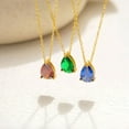 thumbnail image 6 of NICKSUN 18K Gold Plated Birthstone Necklace for Women Dainty Diamond Teardrop Necklaces Emerald Green CZ Pendant Necklace Birthday Gift for Women Jewelry, 6 of 6