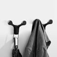 thumbnail image 2 of Gancho de pared de 3 uds, gancho de baño con cuerno de vaca, negro, 2 of 5