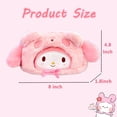 thumbnail image 2 of Lindo estuche de peluche kawaii con cremallera, ideal para artículos de oficina, papelería y como neceser de anime., 2 of 6