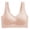 Beige, variant on Women's Seamless Wireless V Neck Everyday Bra, JIANLAI Wide Strap Comfort Soft Full Coverage Sleep Bra