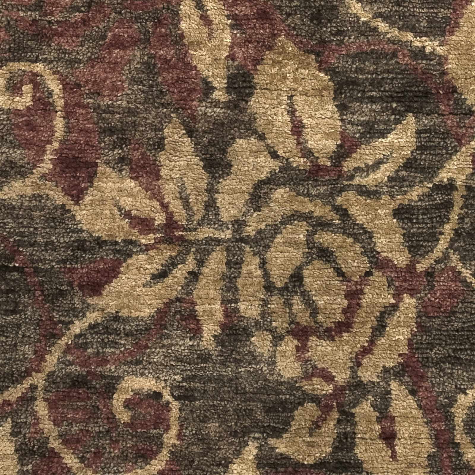 Hauteloom Uhland Jute Hallway, Kitchen Runner Rug - Natural Fibers - Dark Brown, Medium Brown, Rust - 2'6" x 8'