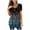 #1-Blue, variant on Womens Tunic Tops Short Sleeve Shirts Botton Up Casual Ruched Blouses Clothes
