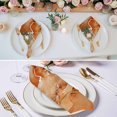 thumbnail image 2 of Marble Burnt Orange Cloth Napkins, Modern Abstract Ink Painting Luxury Washable and Reusable Dinner Napkins Set of 8, Table Napkin for Kitchen Party Birthday Wedding Hotel Housewarming 20"x20", 2 of 8