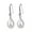 White, variant on Anvazise 1 Pair Women Earrings Oval-shaped Faux Pearls Jewelry Shining Rhinestones Hook Earrings for Prom Red