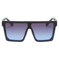 thumbnail image 1 of Paquete de 2-6 gafas de montura cuadrada de moda para hombres y mujeres UV400 montura negra azul 2 piezas, 1 of 8