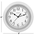thumbnail image 3 of Westclox 46994A Horloge Murale Ronde de 8,5 Pouces - Blanc, 3 of 4